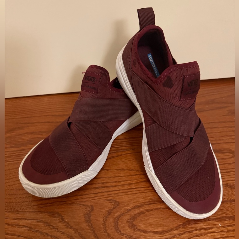 Vans Men's Deep Red Slip-On Sneakers